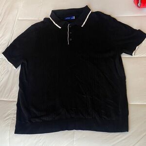 Apt. 9 Black Polo with White Trim